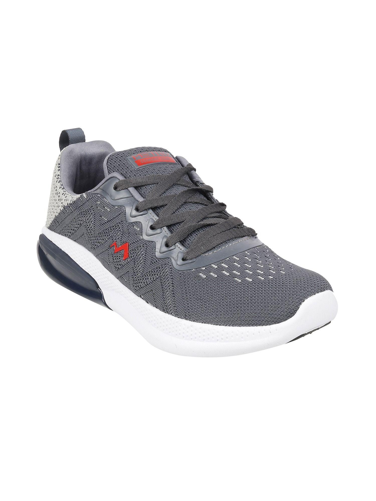 mens grey sports lace-ups shoesmetro woven grey running