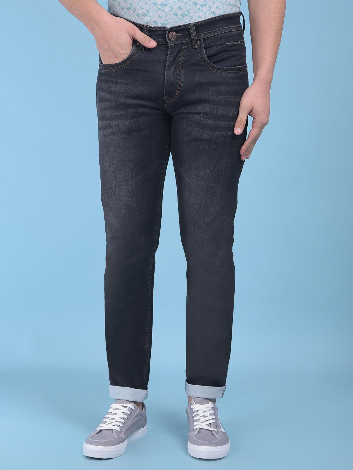 mens grey stretchable jeans