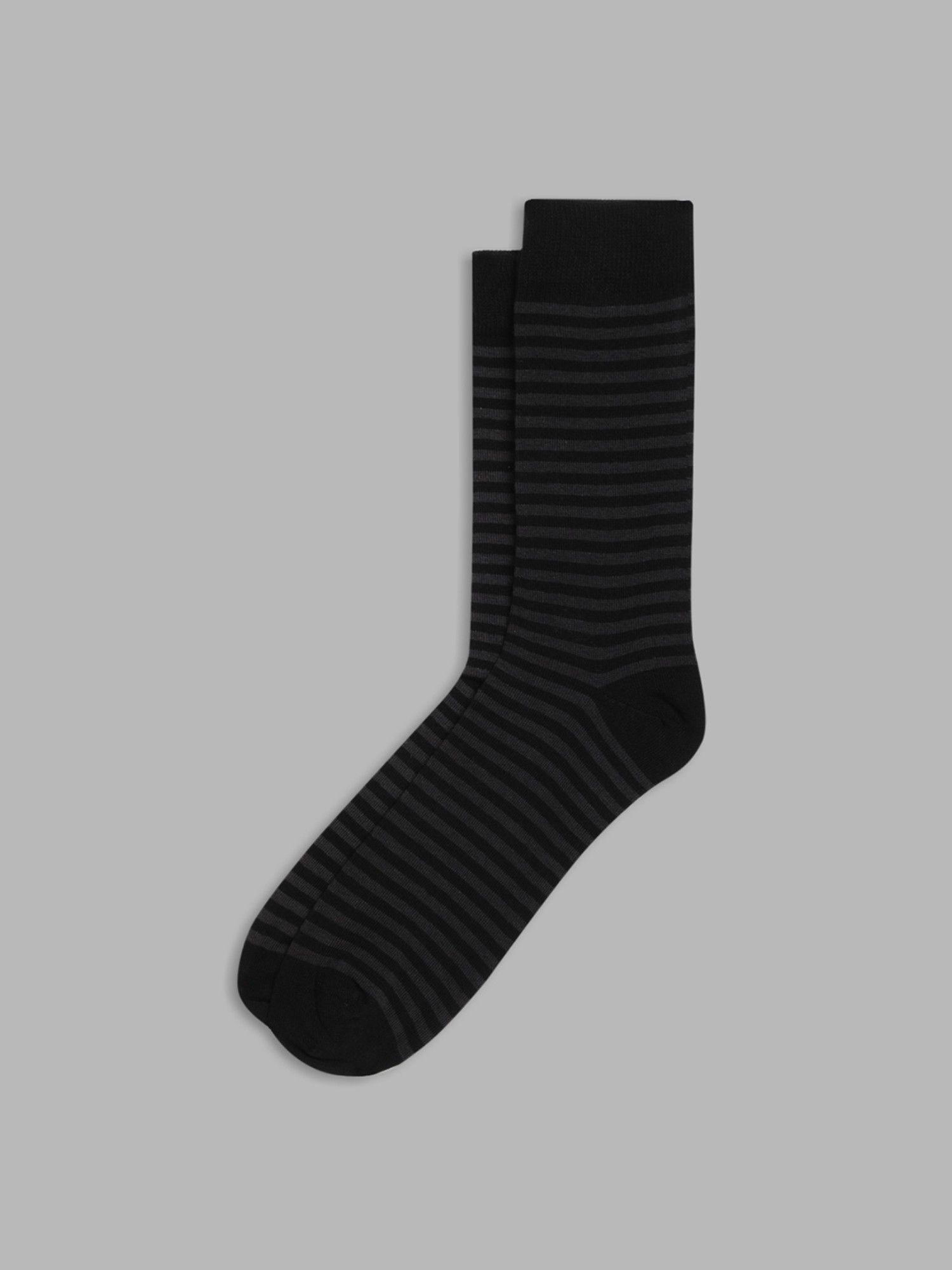 mens grey stripes socks
