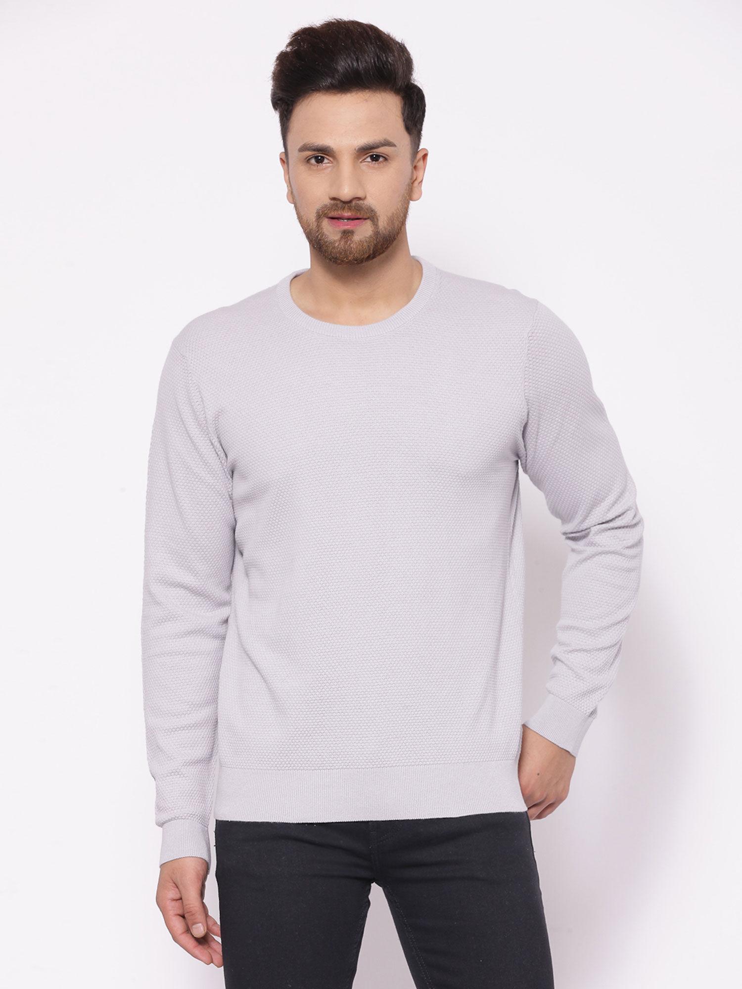 mens grey sweater
