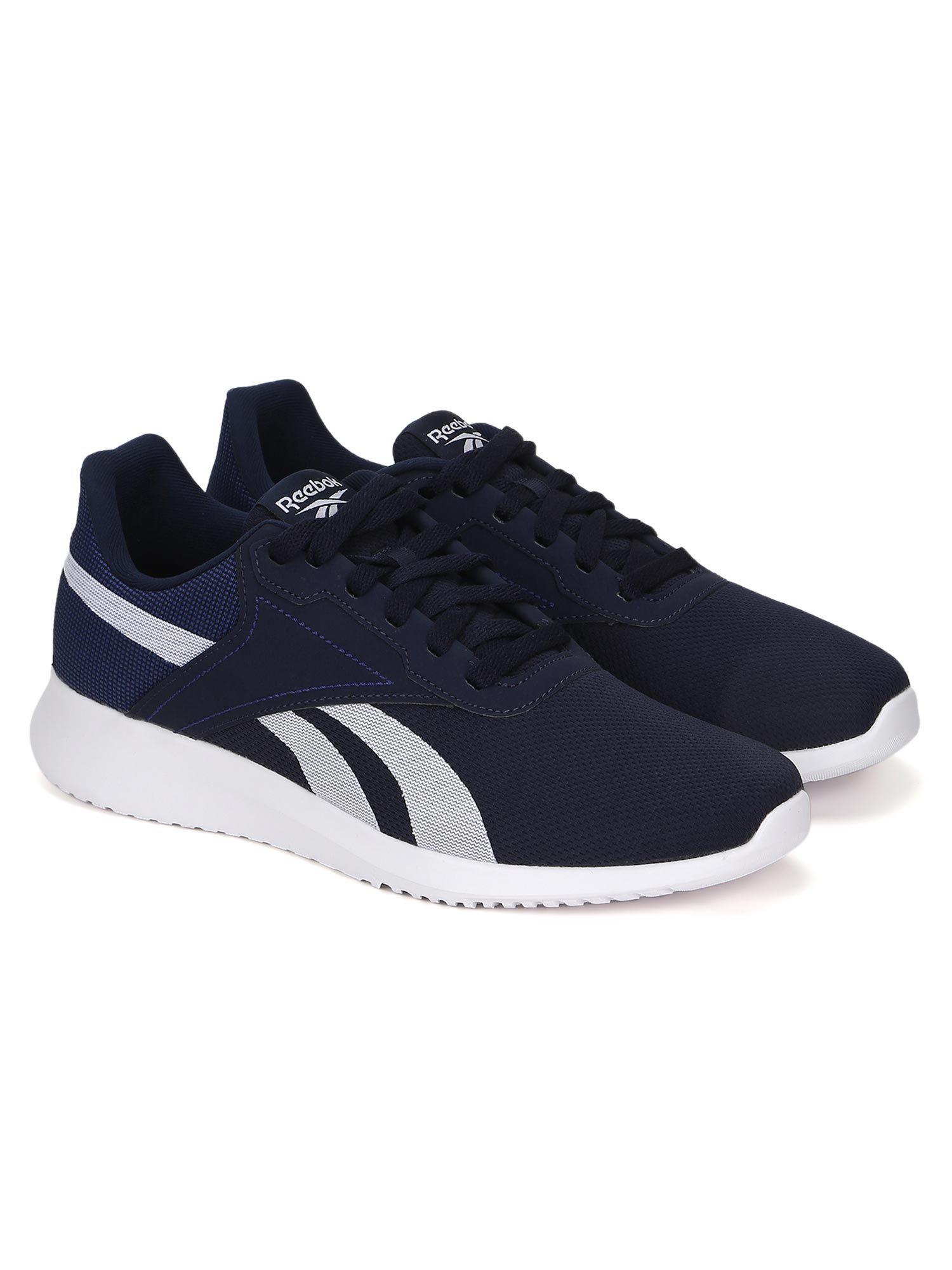mens inspired trainer navy blue training shoes
