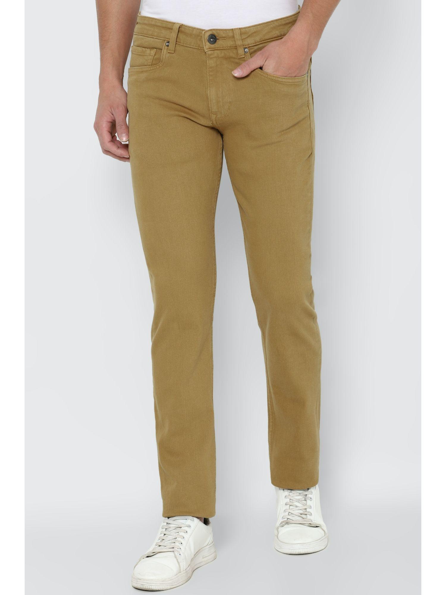 mens khaki dark slim fit jeans