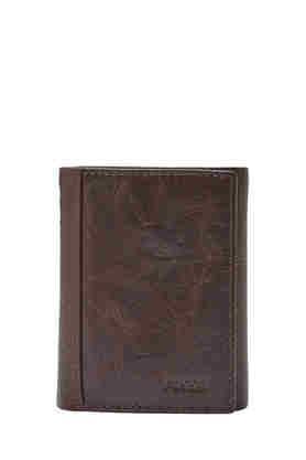 mens leather casual wallet - brown