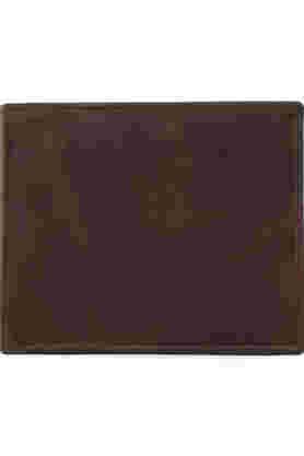 mens leather casual wallet - dark brown