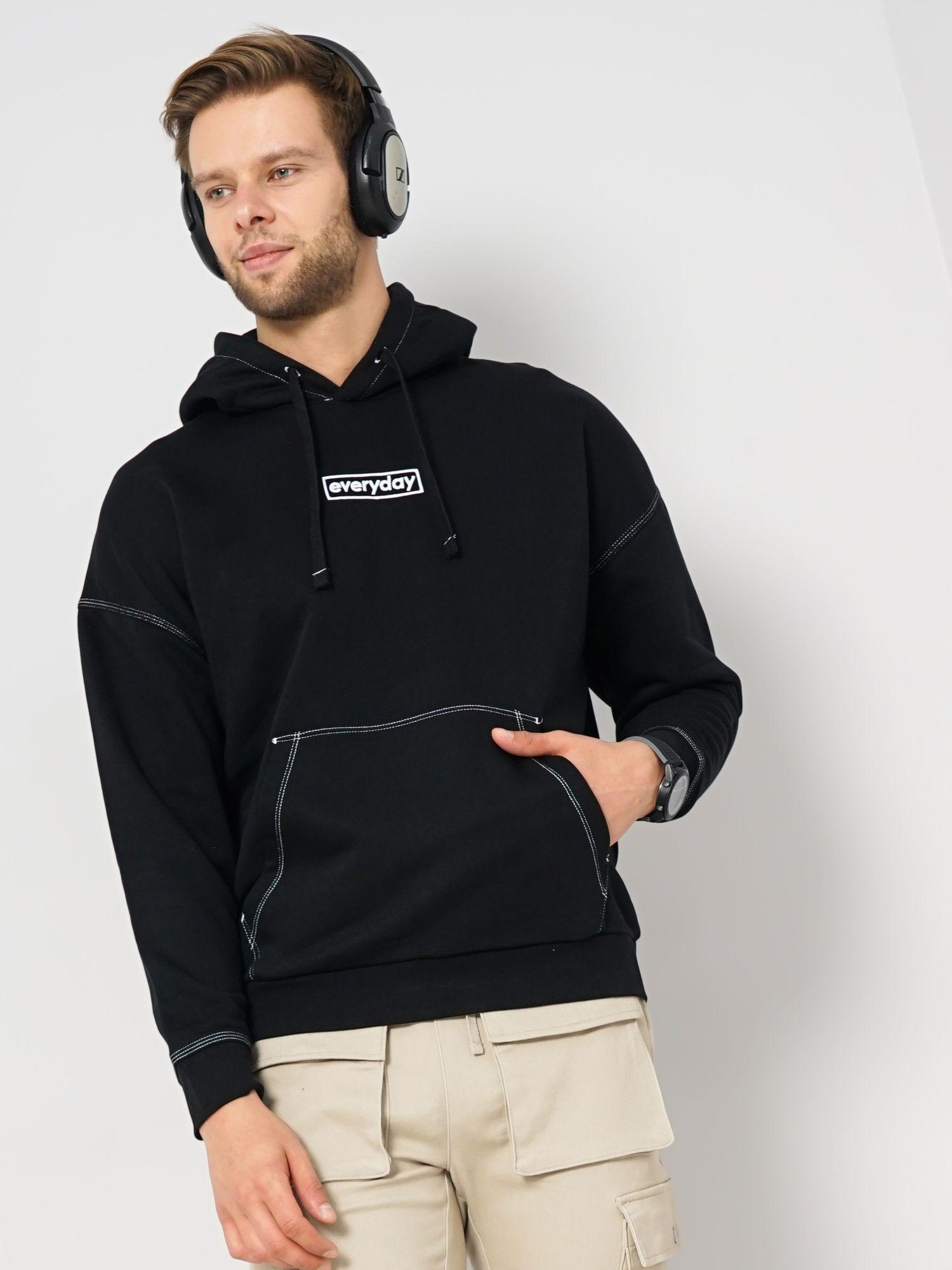 mens letter hoodie