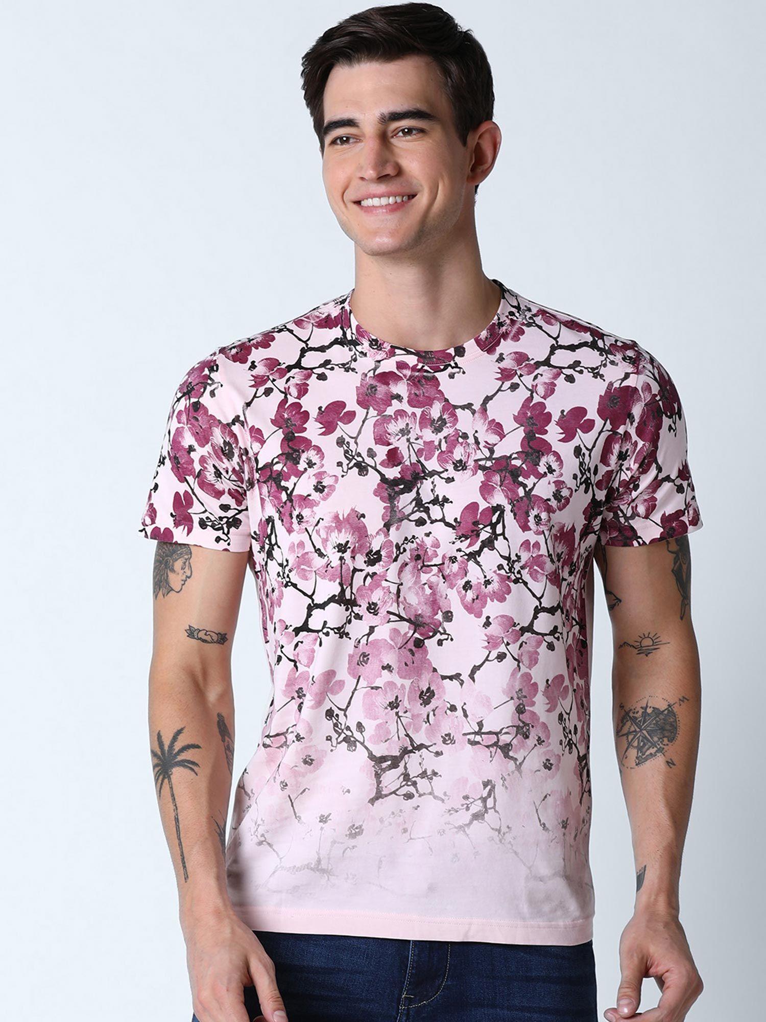 mens light pink short sleeve t-shirt