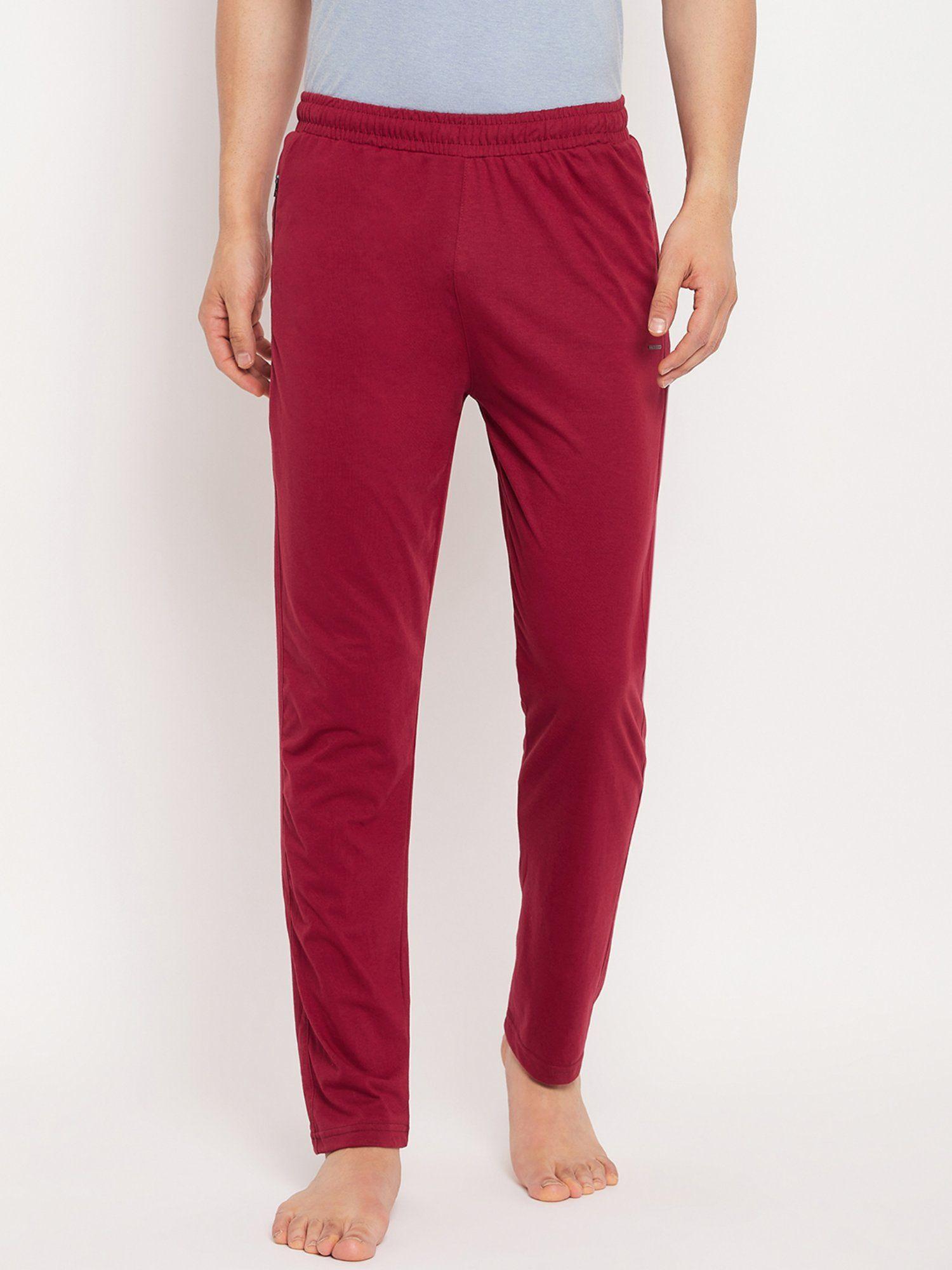 mens lounge pants - red