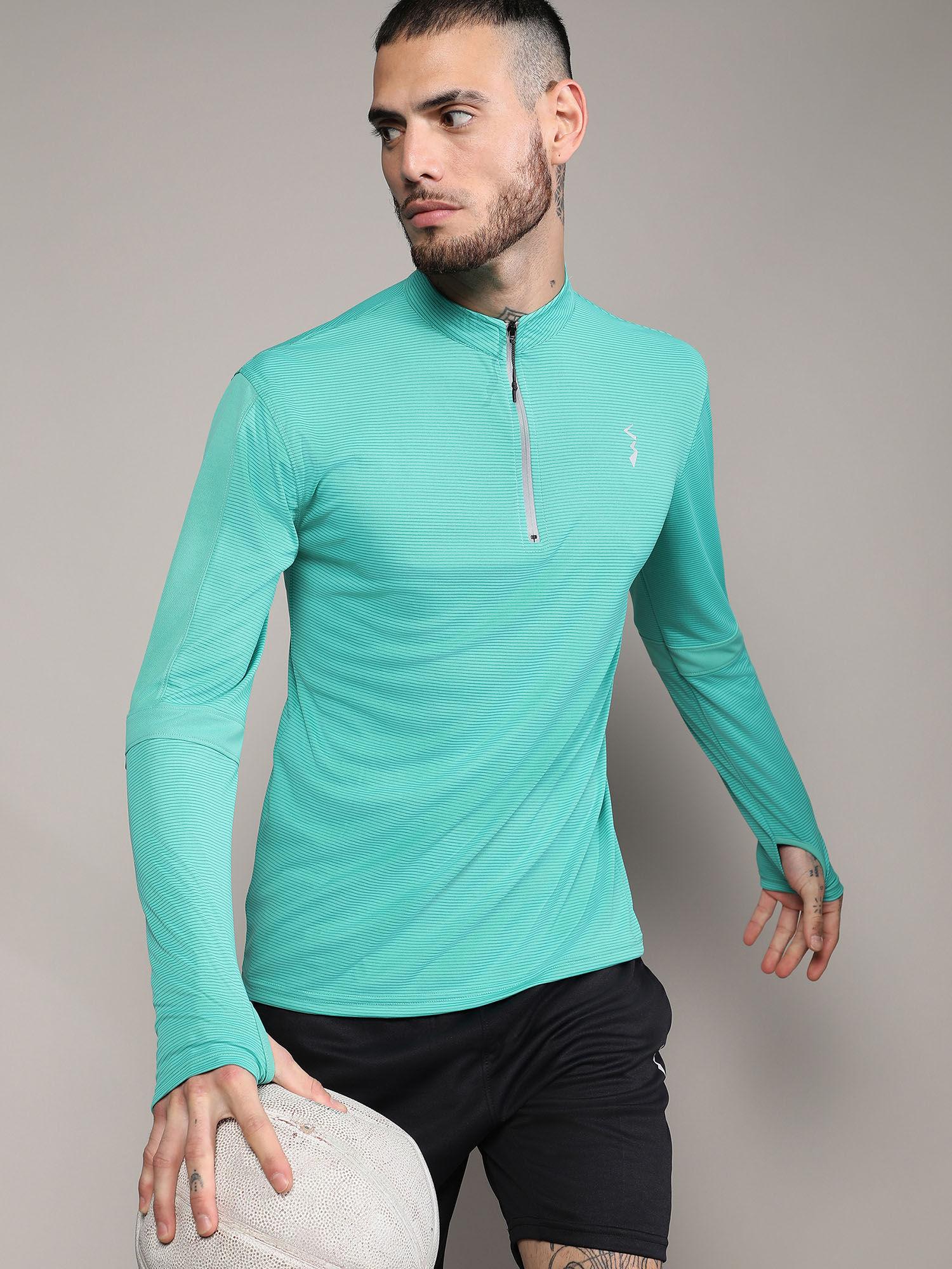 mens mint green basic activewear t-shirt