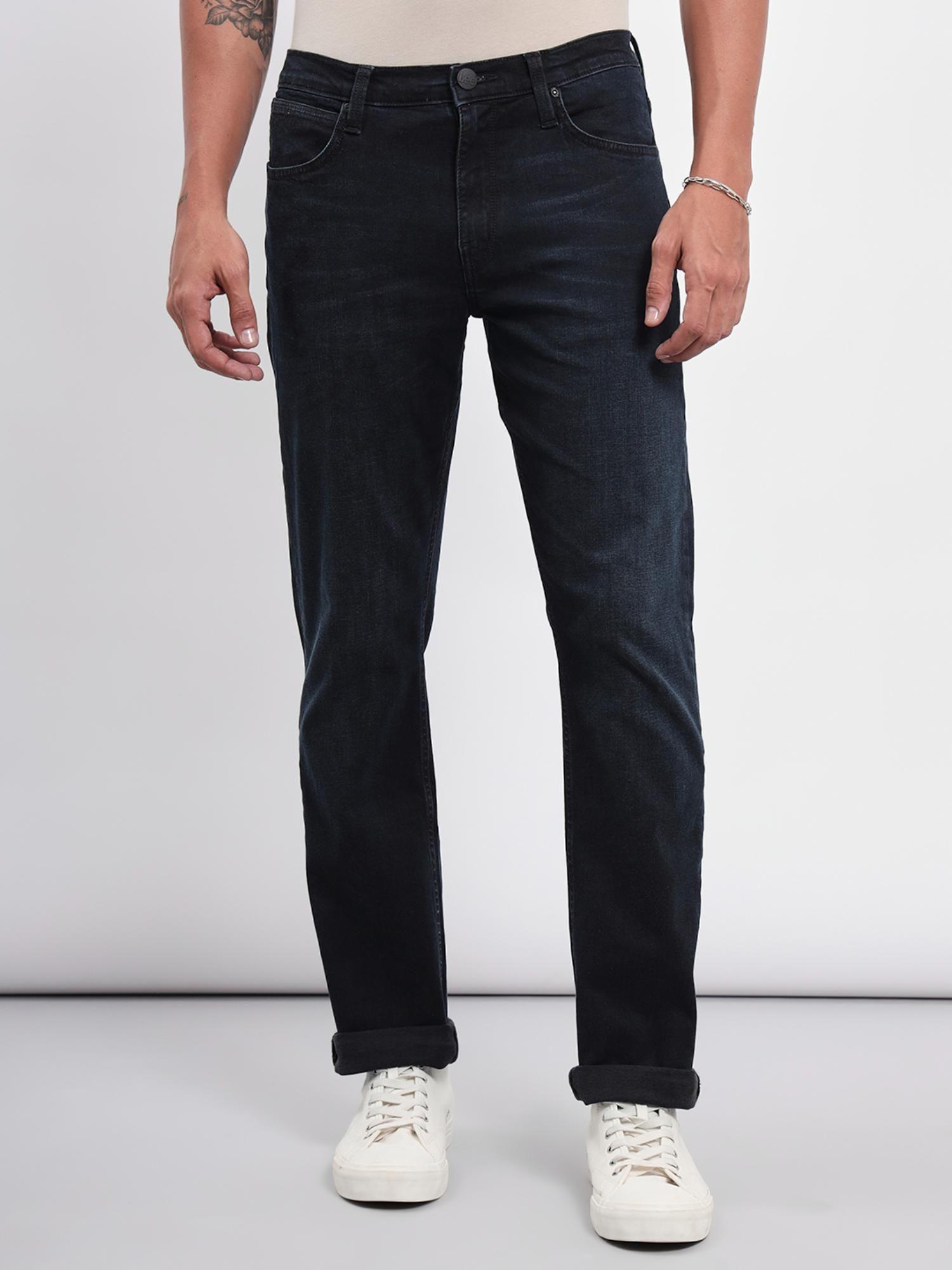 mens navy blue jeans