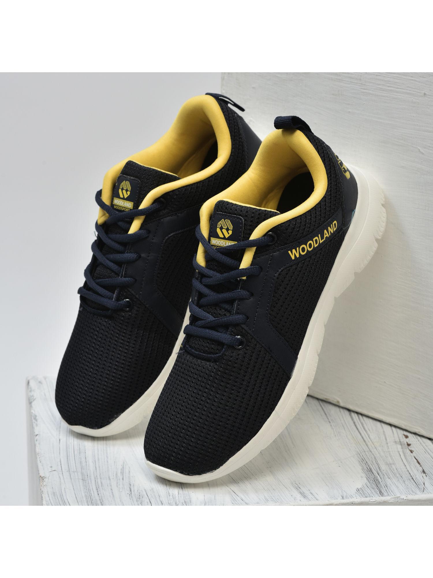 mens navy blue running sports shoes