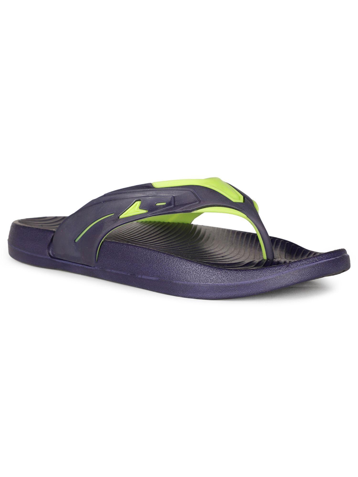 mens navy blue slip on casual flipflops