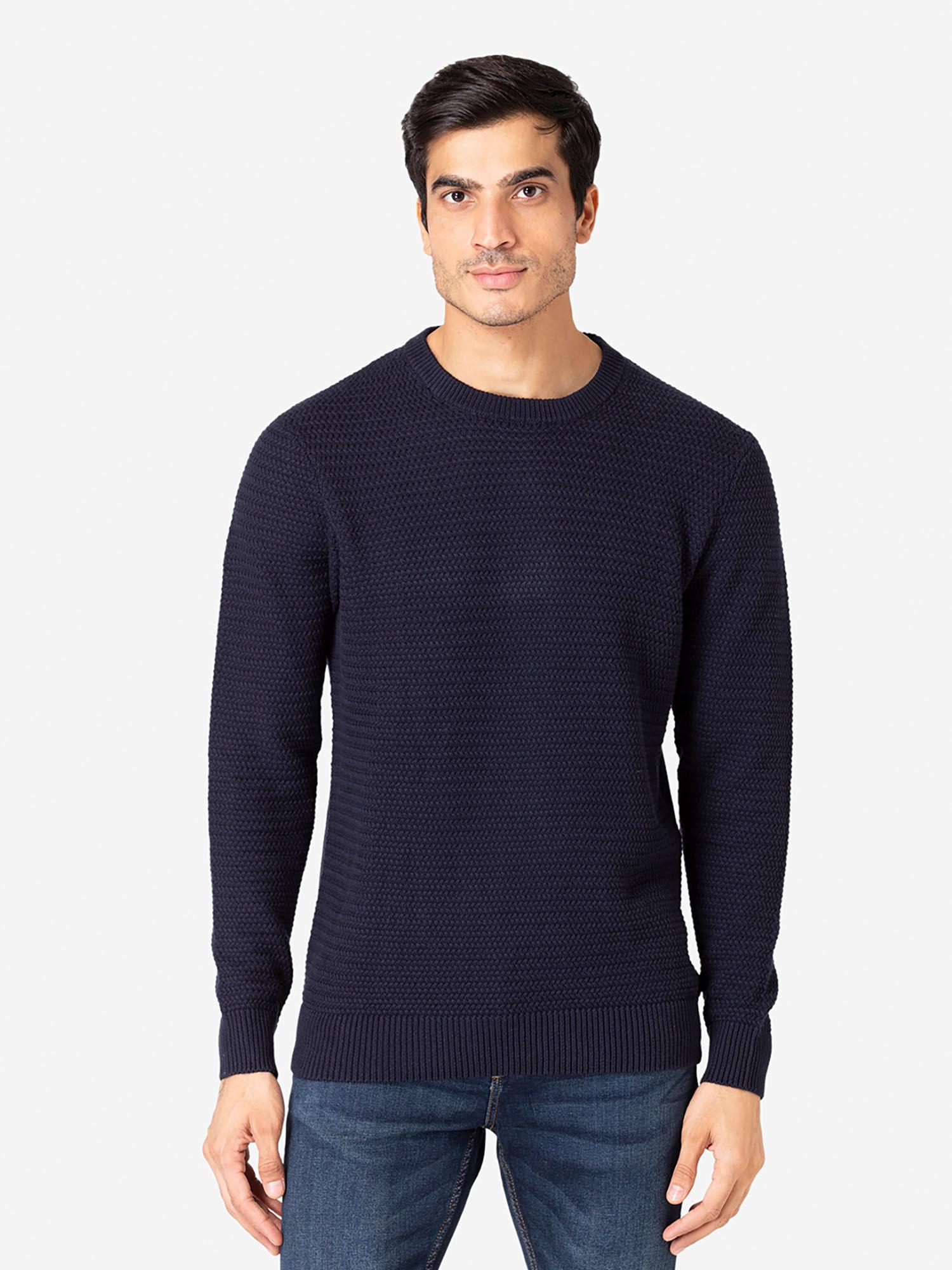 mens navy sweater