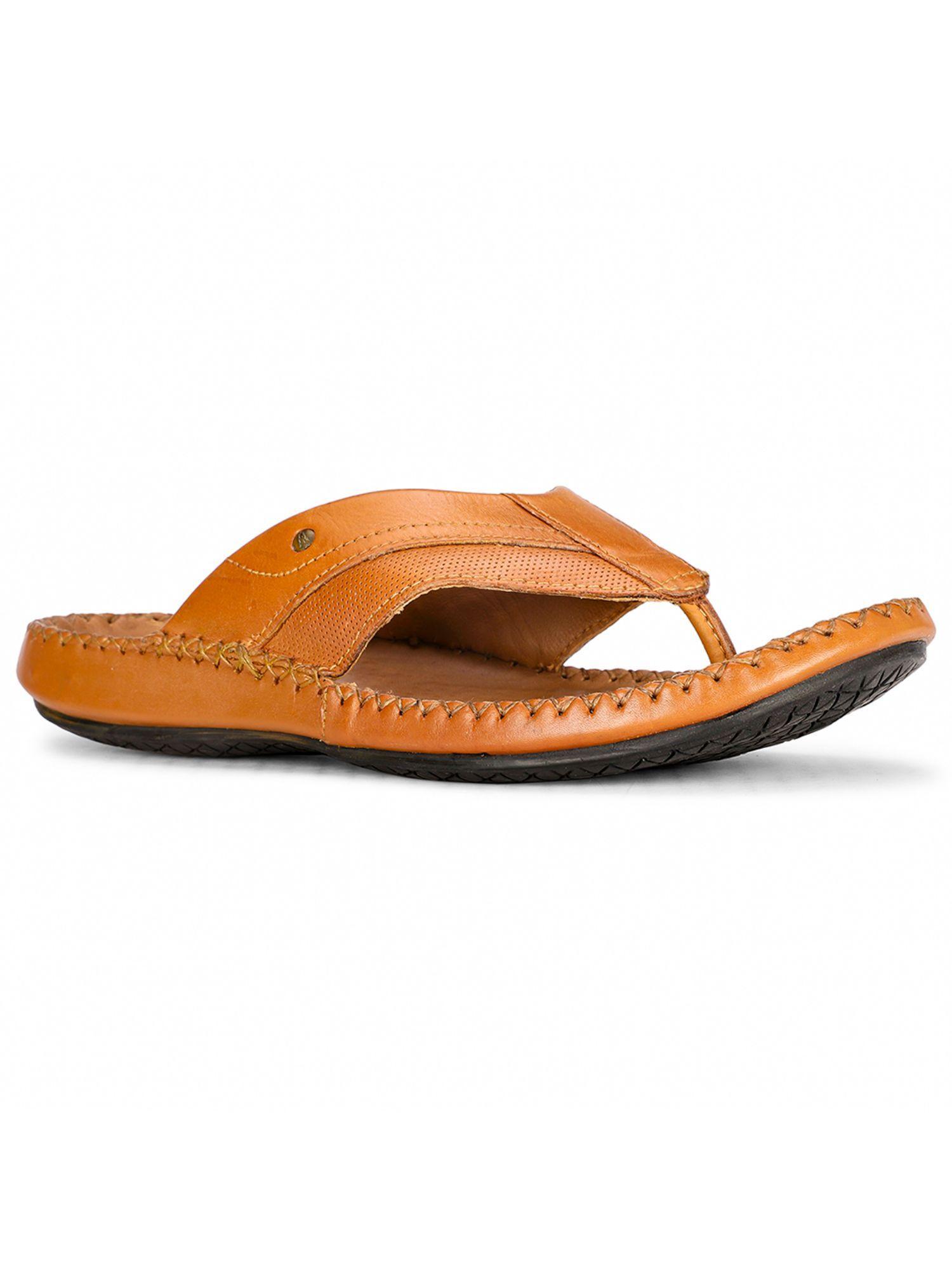 mens orange slip on casual sandals