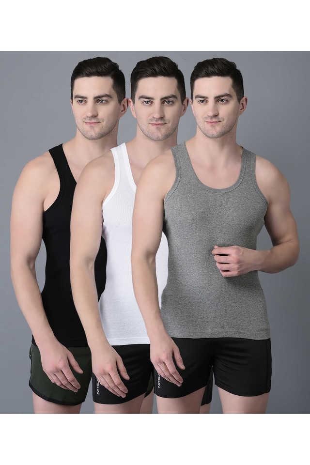 mens pack of 3 cotton vest