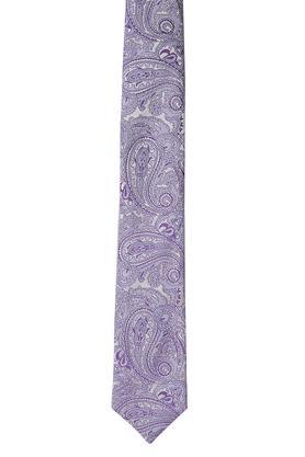 mens paisley tie - dark grey