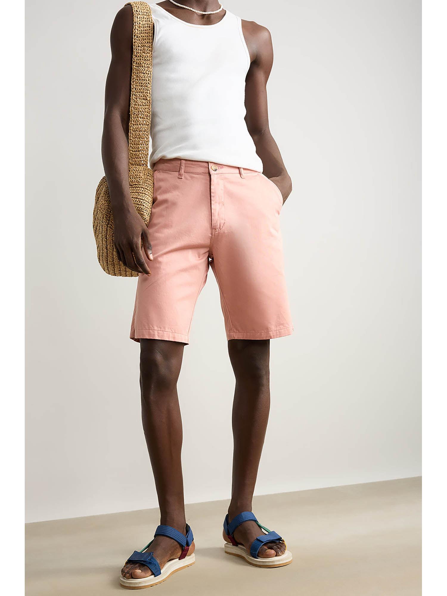 mens peach summer shorts