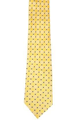 mens printed formal tie - yellow