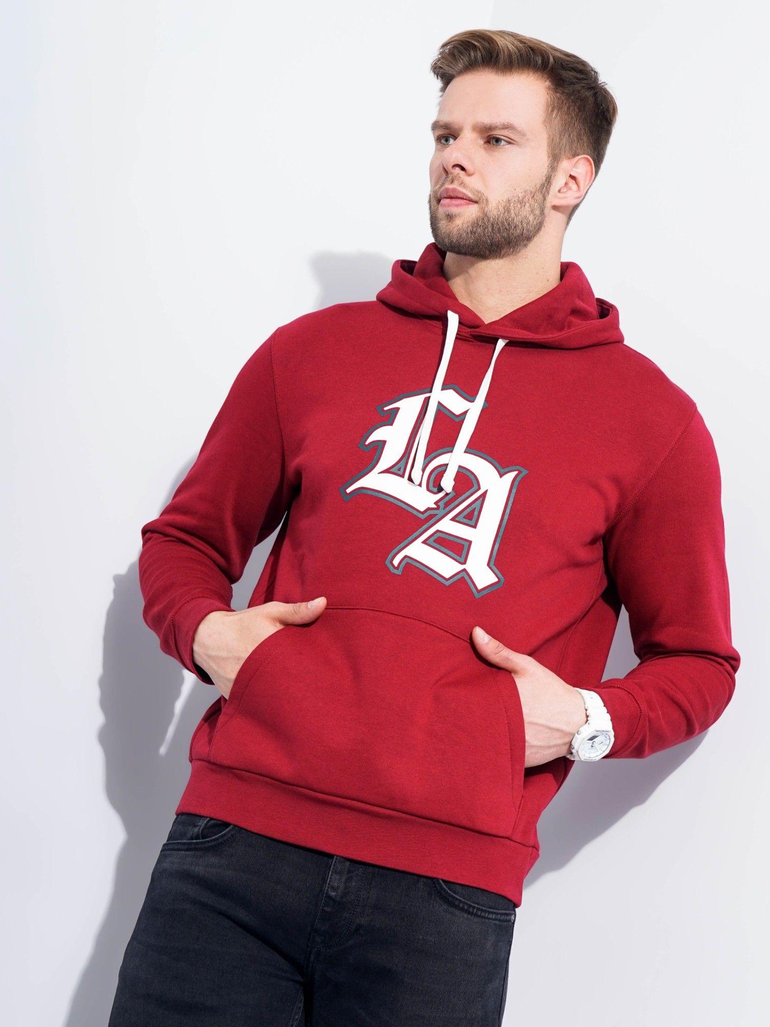 mens printed hoodie