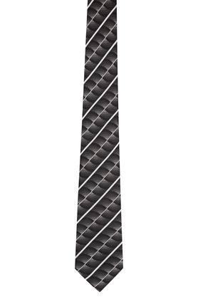 mens printed tie - dark grey