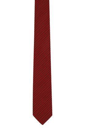 mens printed tie - maroon