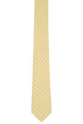 mens printed tie - yellow