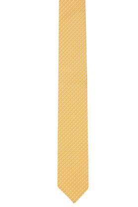 mens printed tie - yellow