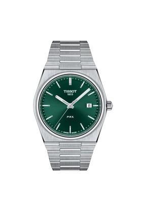 mens prx green dial stainless steel analog watch