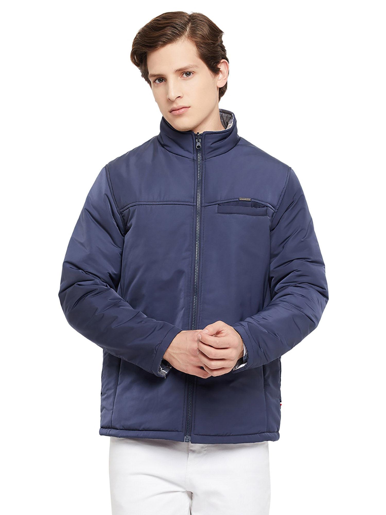 mens reversible full sleeve zipper jacket