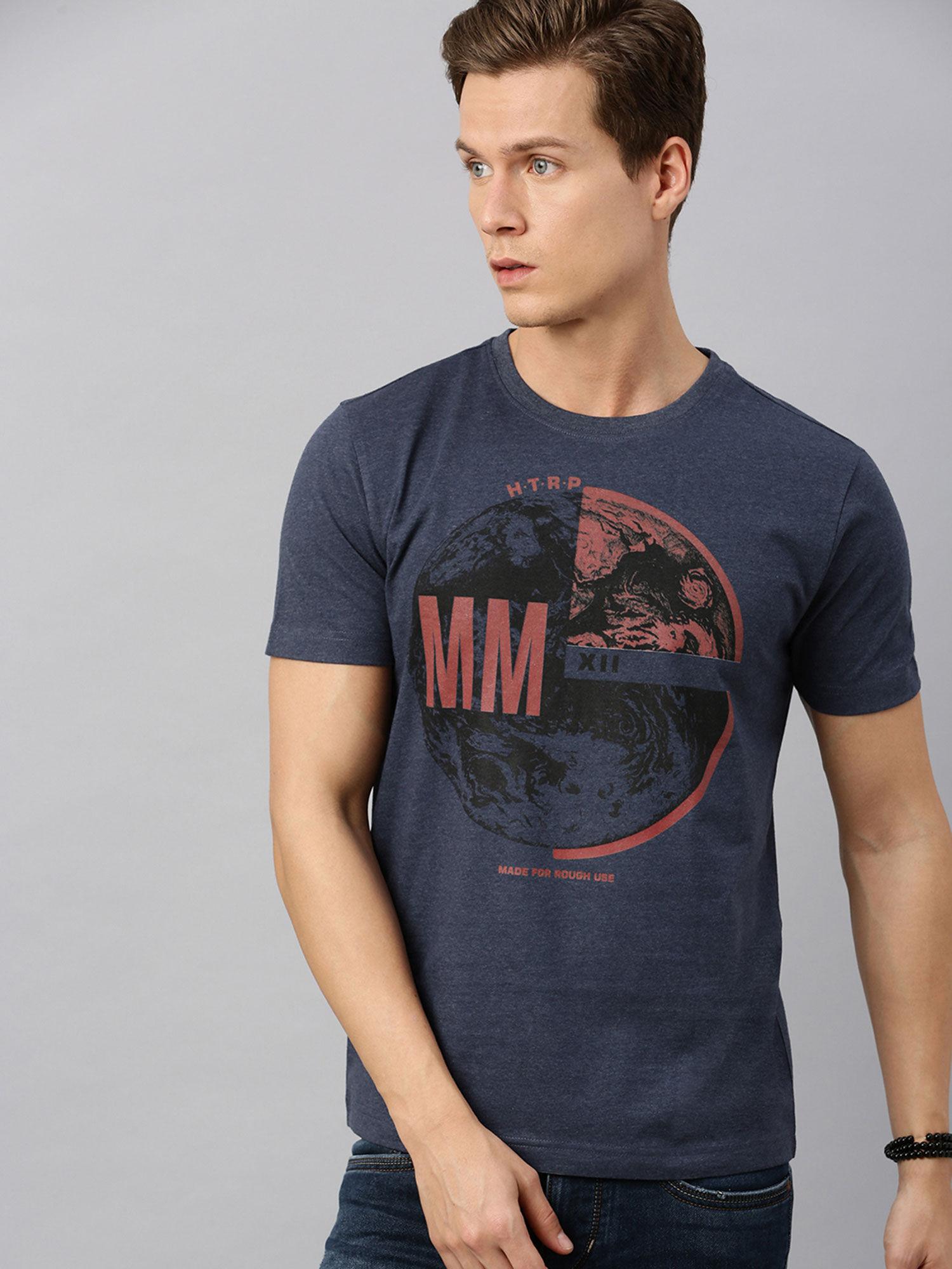mens round neck short sleeve eco graphic t-shirt