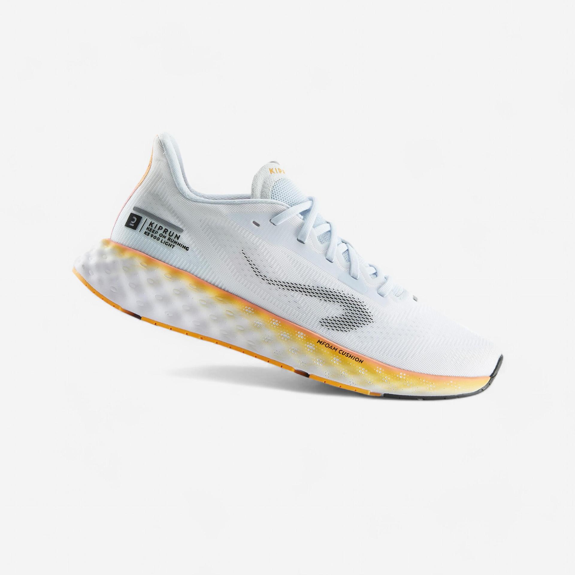 mens running shoes kiprun ks900 light  - white/orange