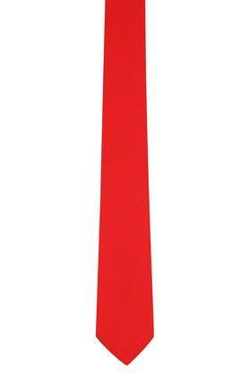 mens self printed formal tie - red