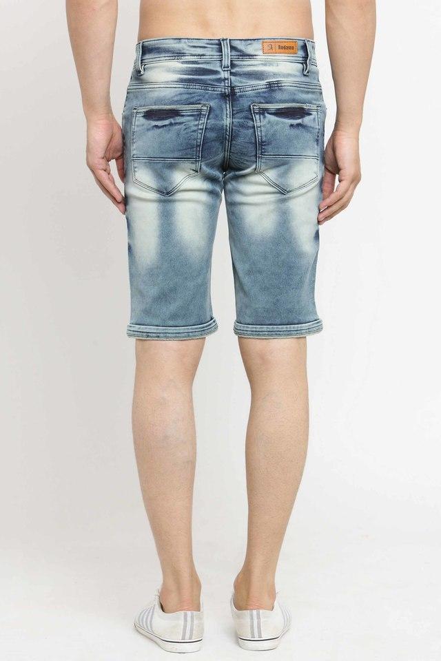 mens slim fit solid shorts