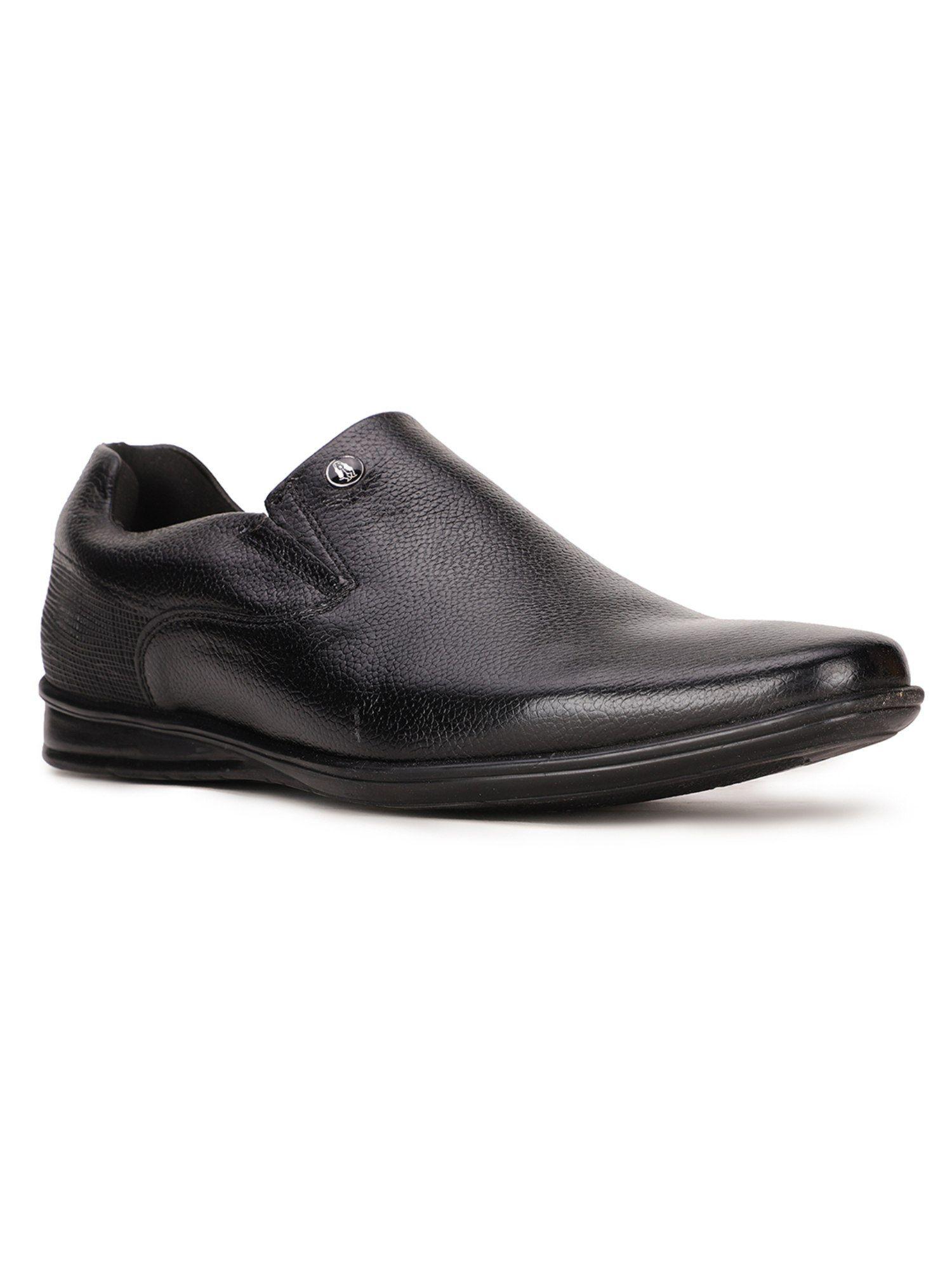 mens slip on formal oxfords shoes black