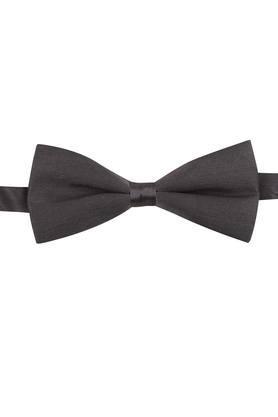 mens solid bow tie - dark grey
