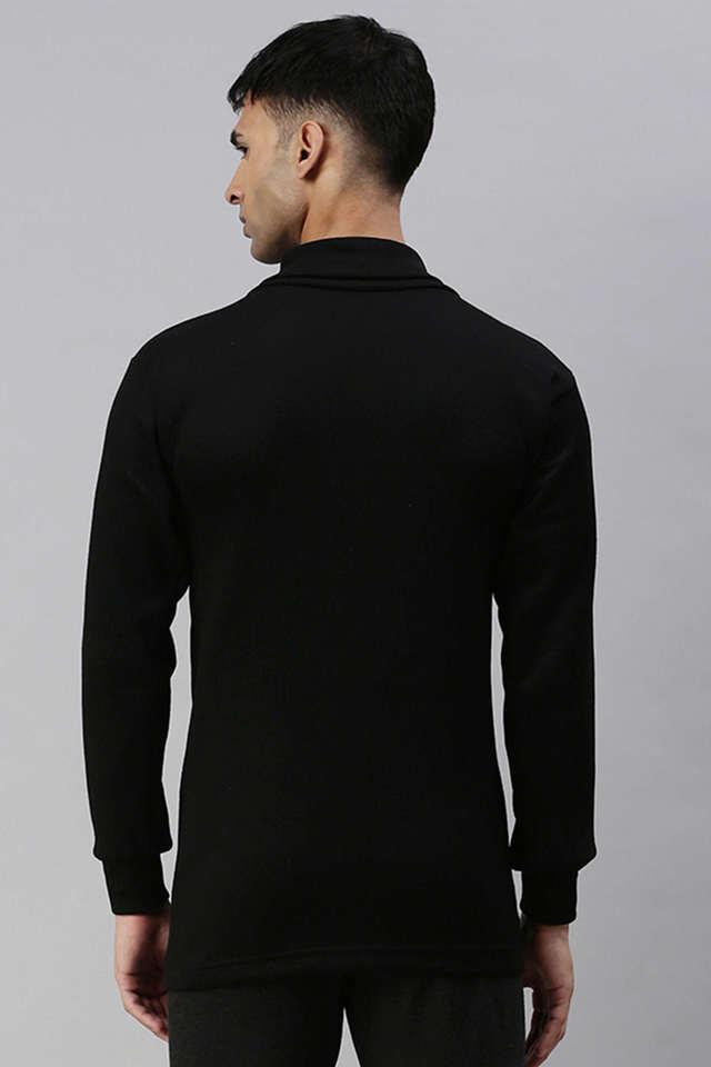 mens solid cotton thermal top