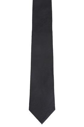 mens solid formal tie - black