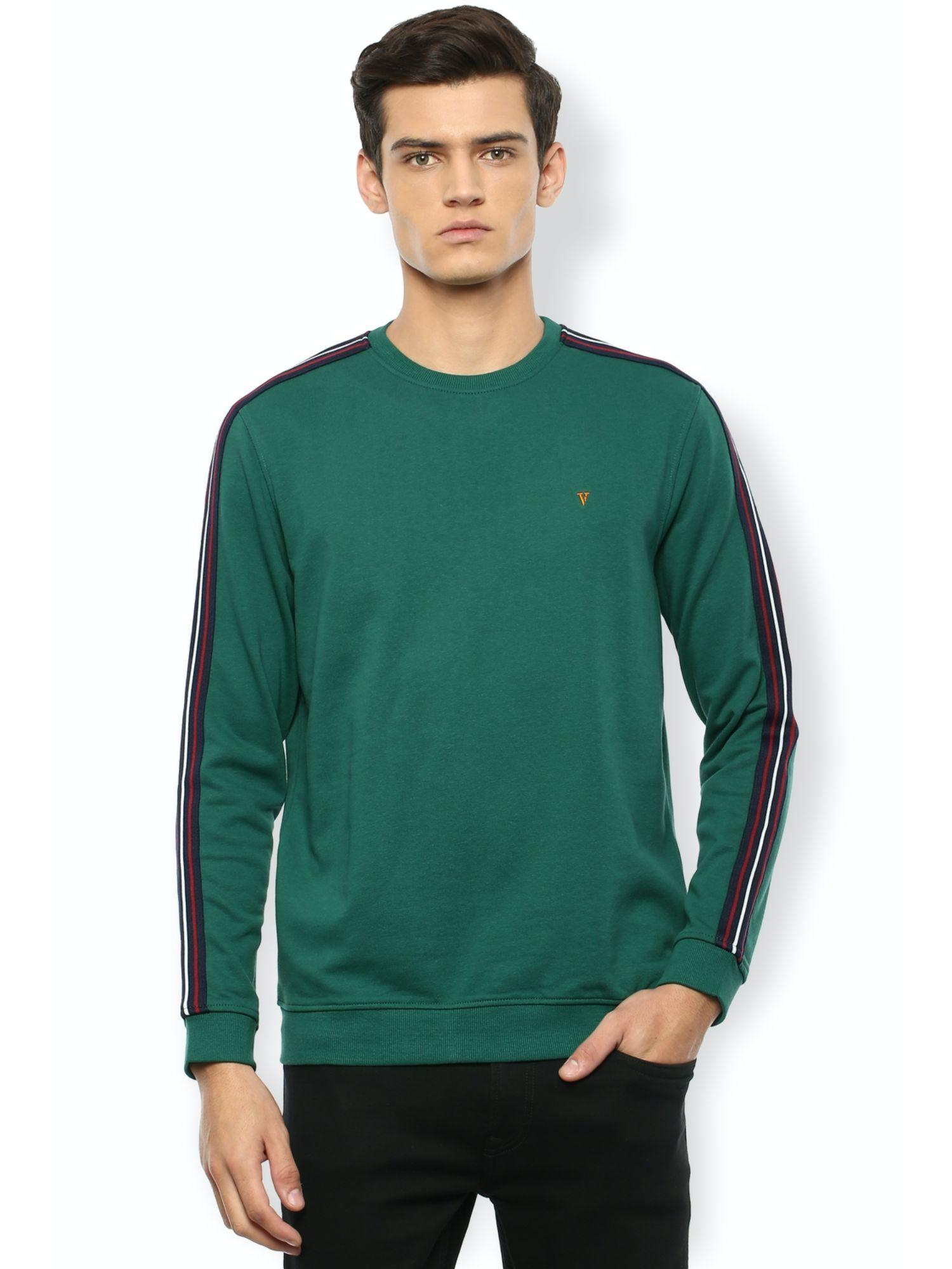 mens solid green sweatshirt