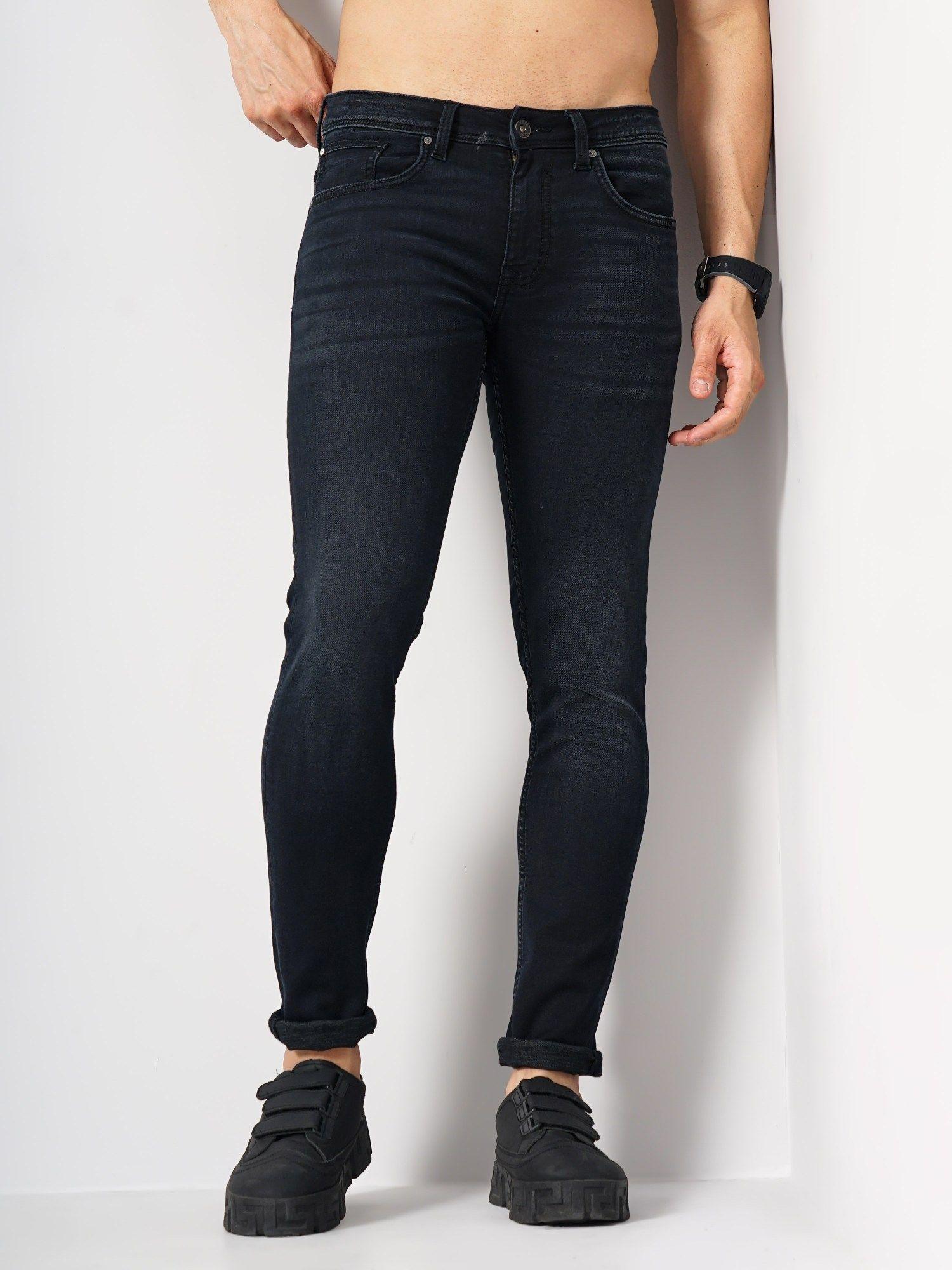 mens solid jeans