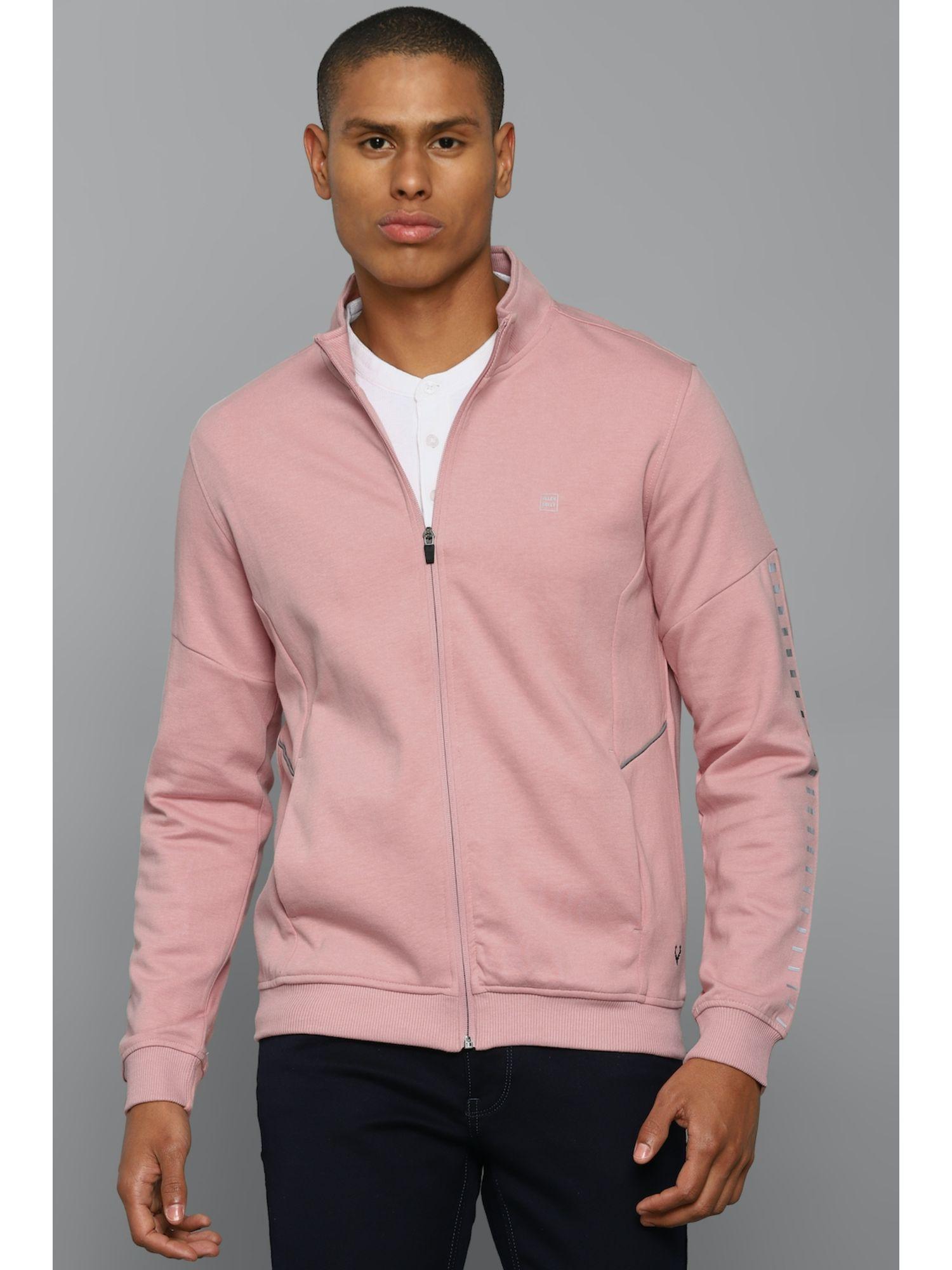 mens solid pink sweatshirt