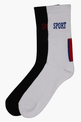 mens solid socks pack of 2 - assorted - multi