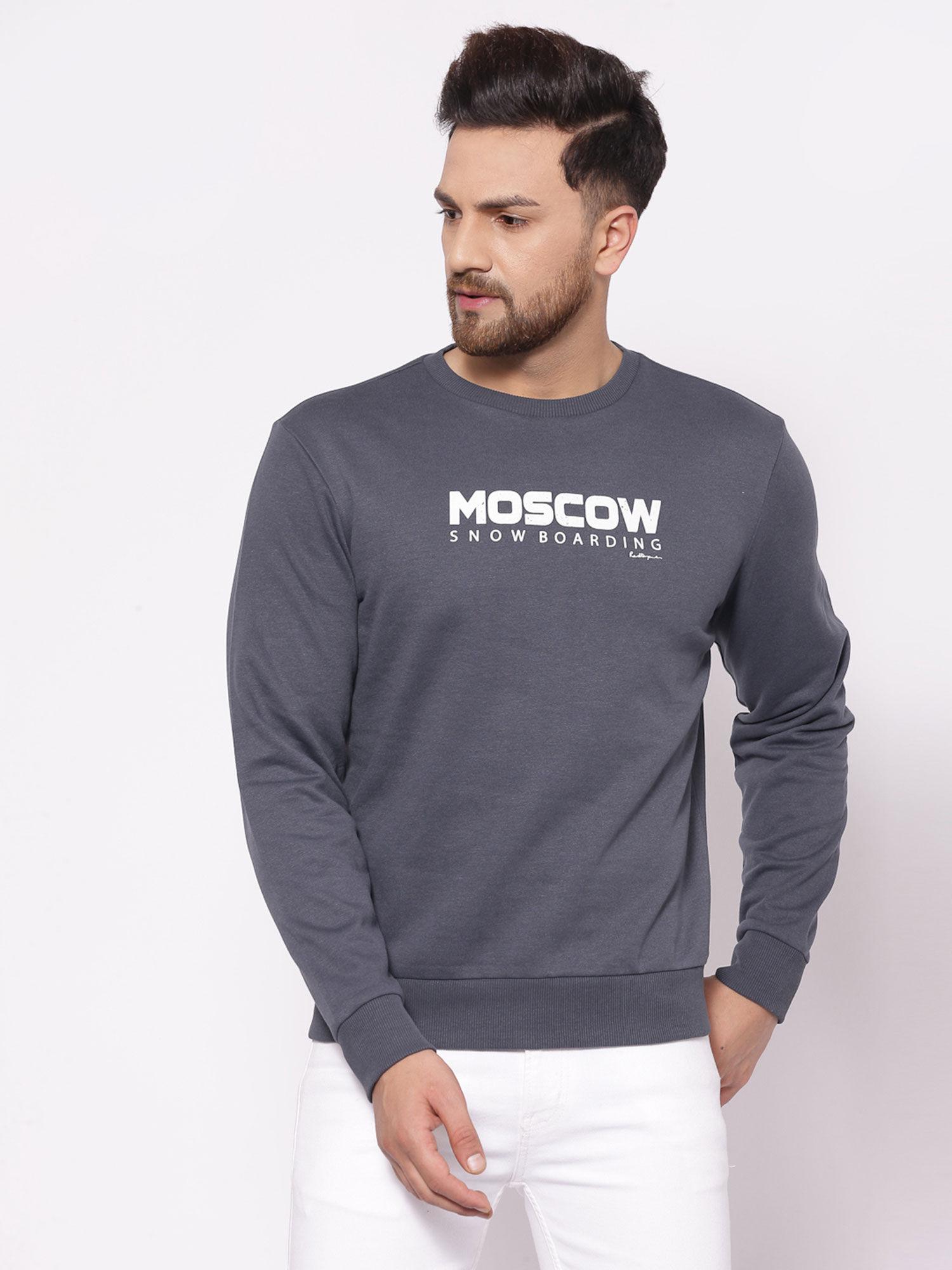 mens space grey sweatshirt