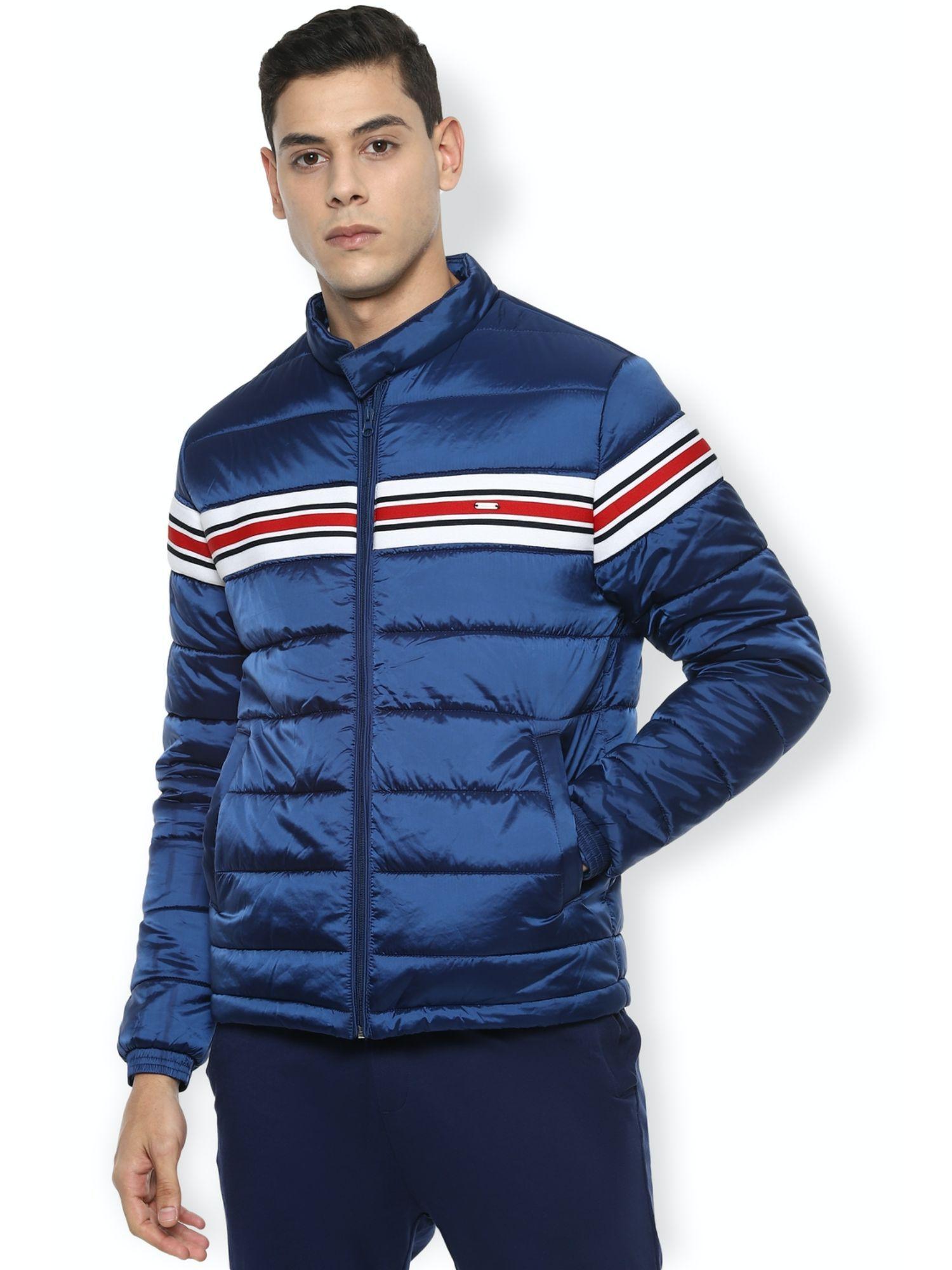 mens stripes blue jacket