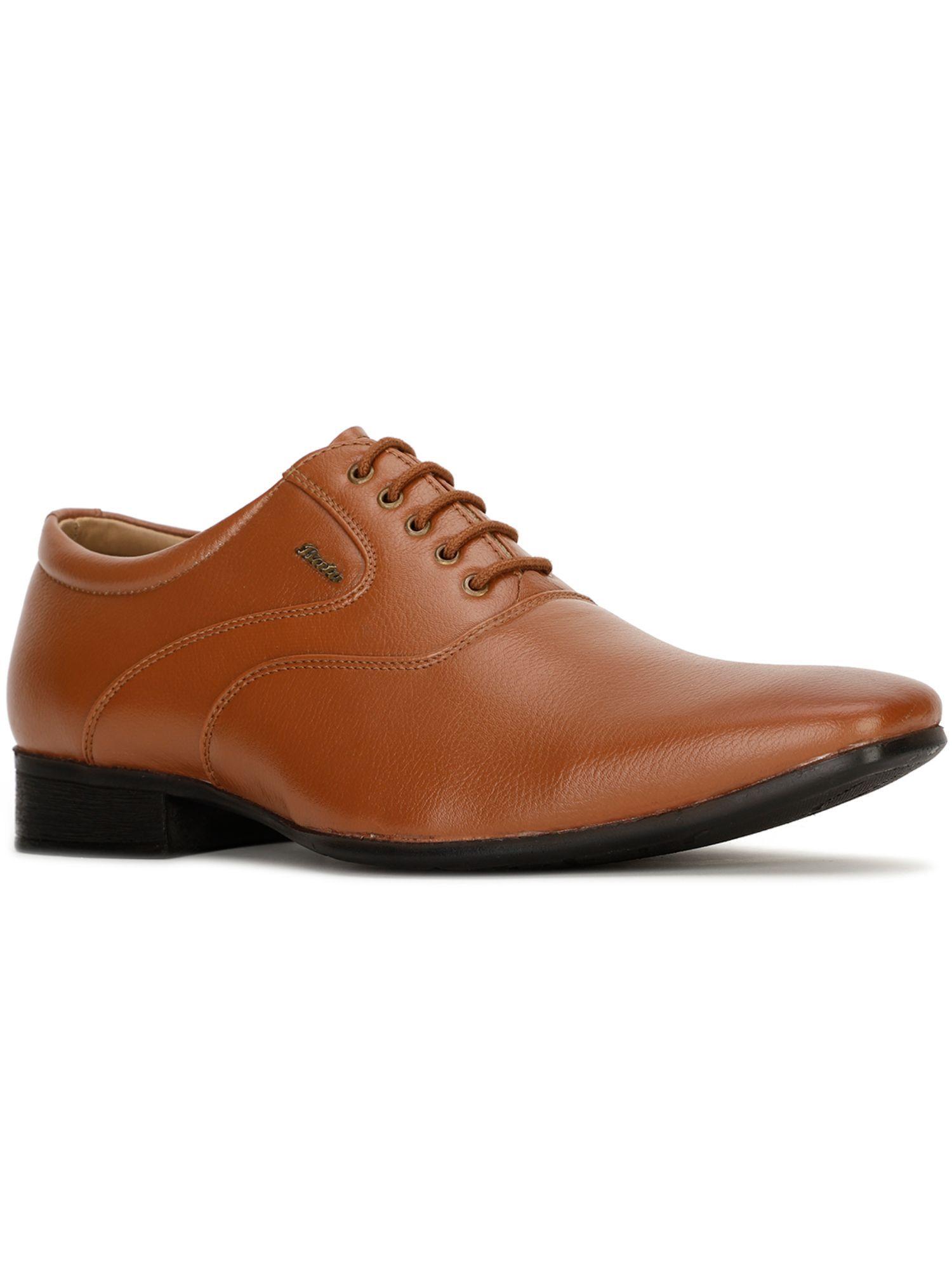 mens tan lace-ups formal oxfords