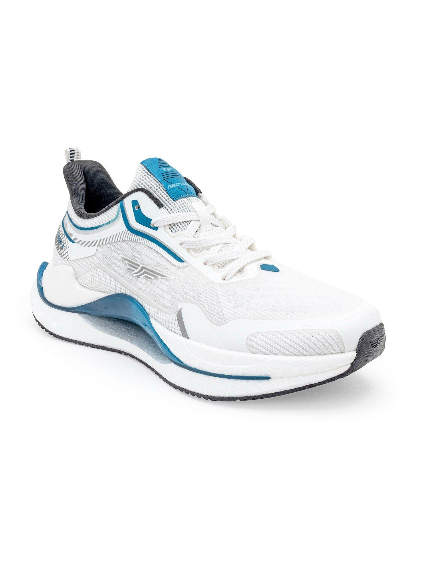 mens textured white-blue walking shoes