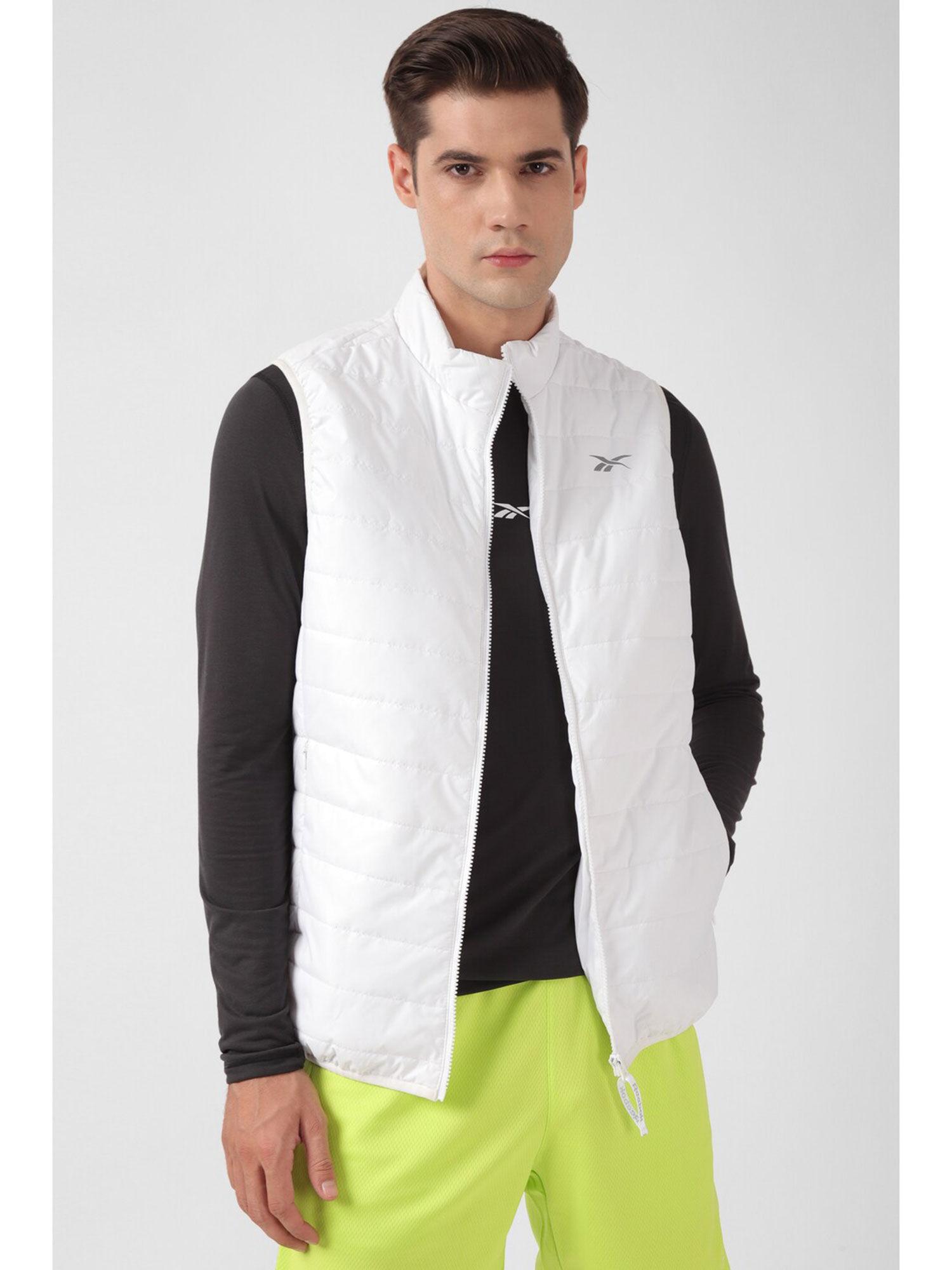 mens training app jacket white