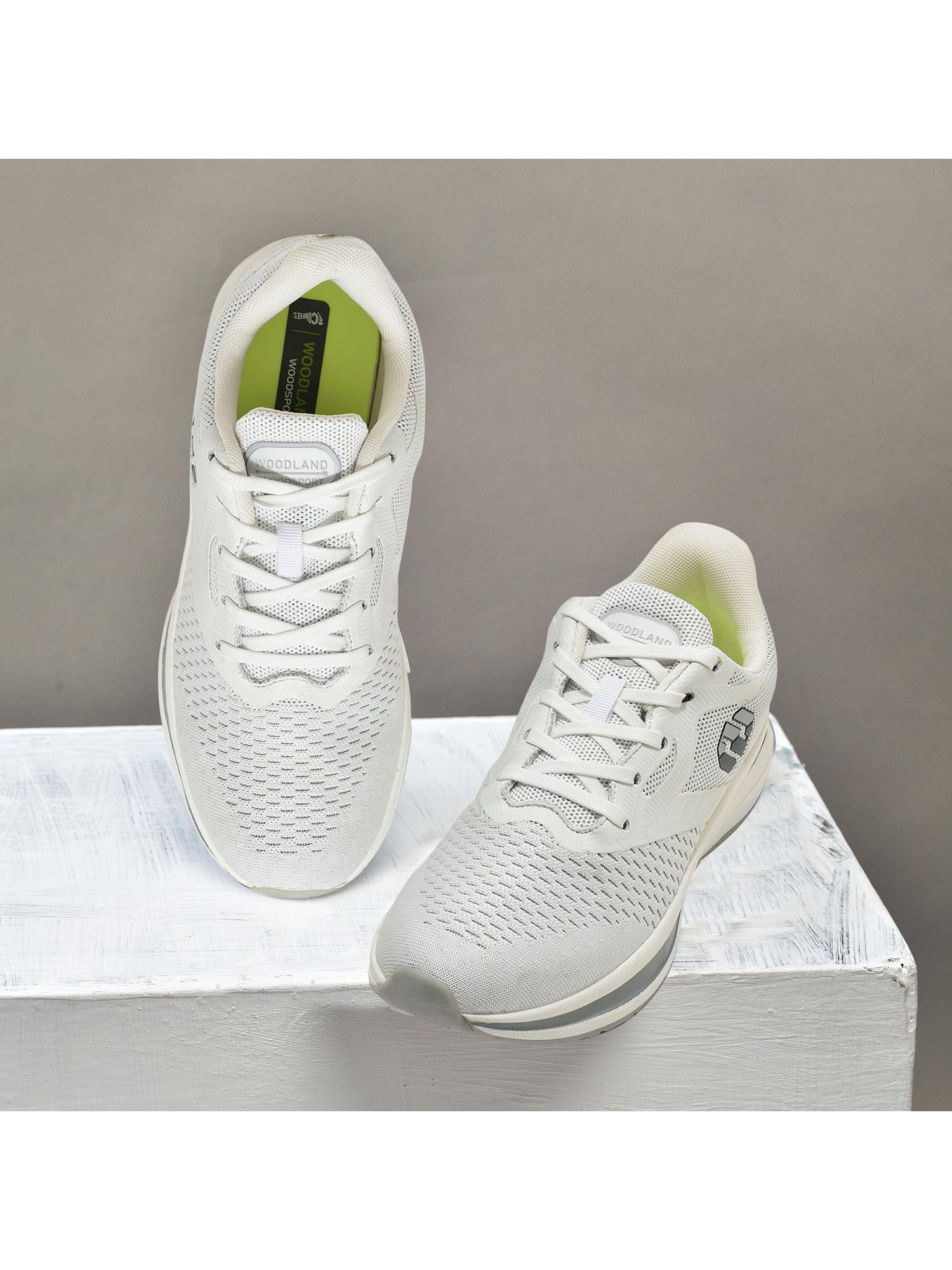 mens white running shoes -white