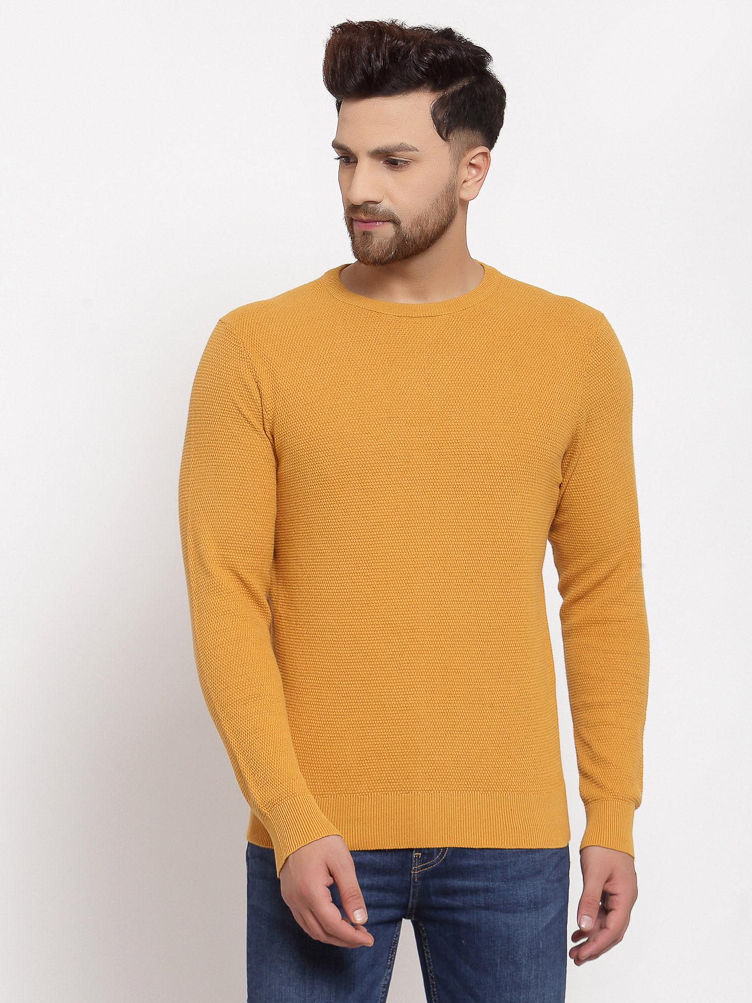 mens yellow sweater