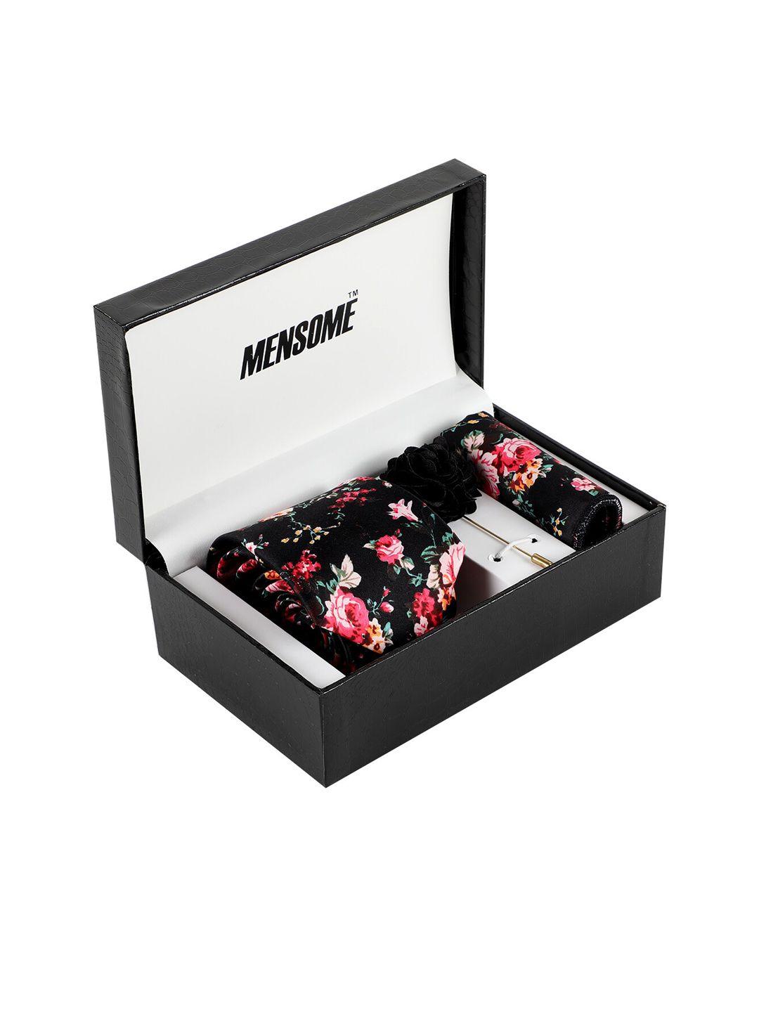mensome men black & pink accessory gift set
