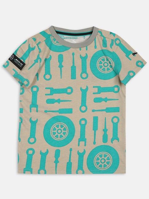 mercedes amg petronas f1 all over print kids' regular fit t-shirt