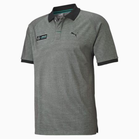mercedes f1 two-tone men's polo shirt